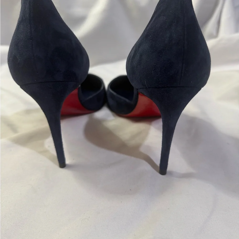 Christian Louboutin Iriza 
85 mm Pumps Veau velours - Zaffiro Women Size 6.5 - Picture 7 of 12